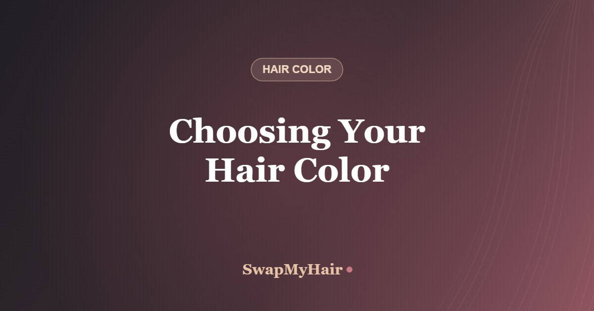 How to choose a hair color — SwapMyHair virtual hairstyle try-on