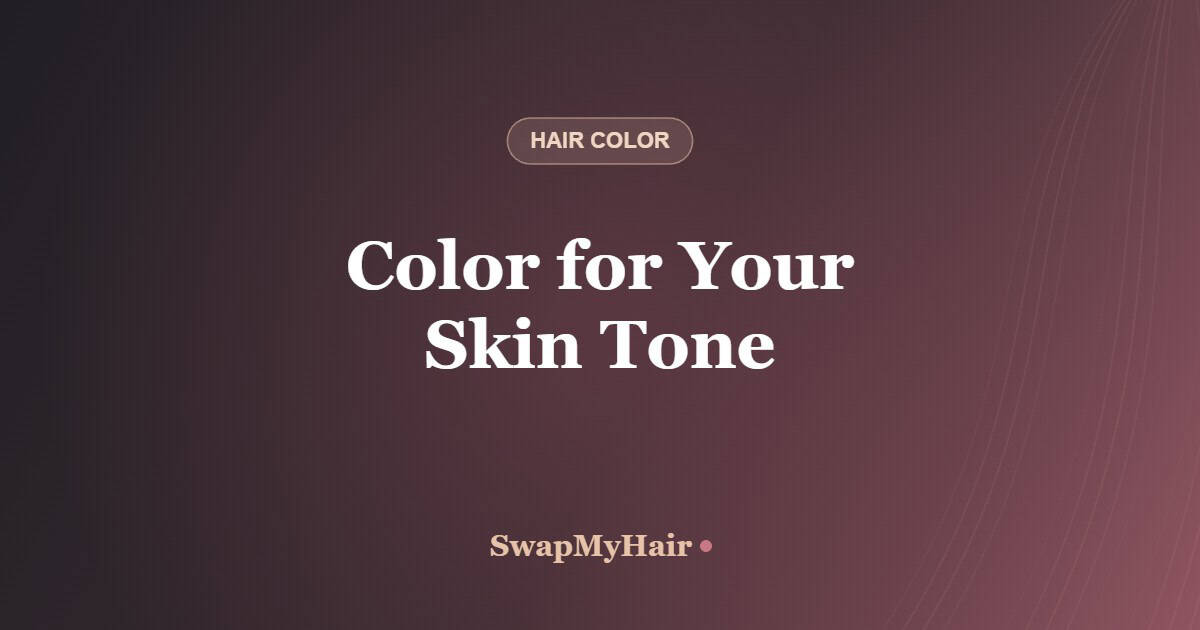 What hair color suits my skin tone — SwapMyHair virtual hairstyle try-on